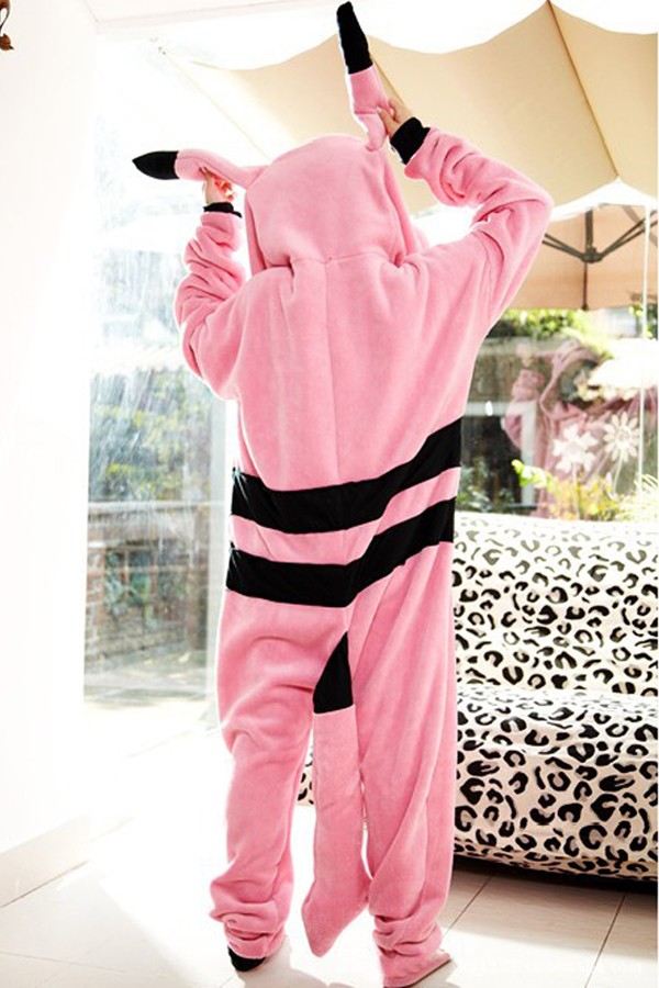 Mascot Costumes Kigurumi Pink Pikachu Costume - Click Image to Close